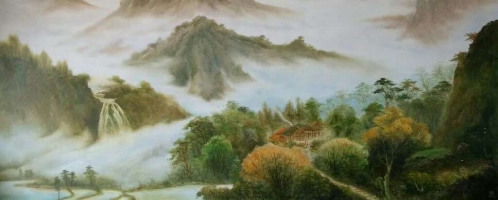 Outdoor Painting Group original oil painting by Shufeng Studio
